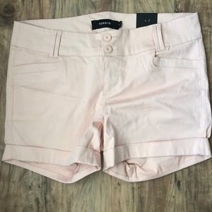 Sateen pale blush shorts size 12